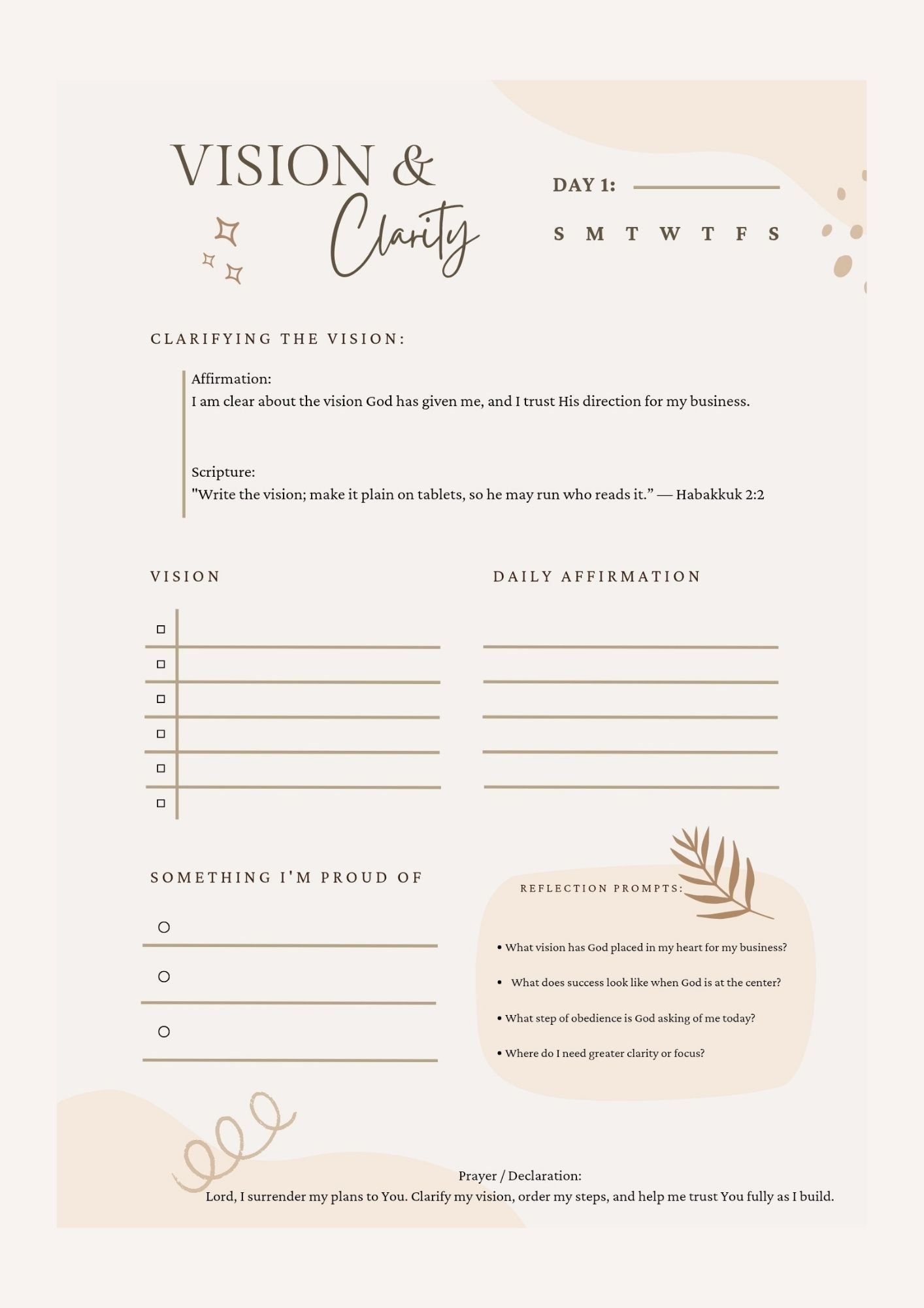 The Success Blueprint: Affirmation Journal