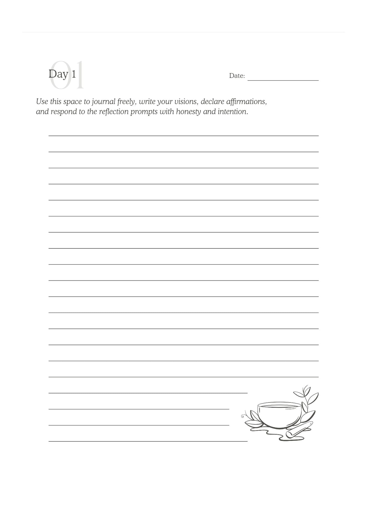 The Success Blueprint: Affirmation Journal